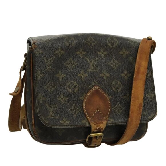 LOUIS VUITTON Monogram Cartouchiere MM Shoulder Bag M51253 LV Auth bs19087 - Picture 1 of 16